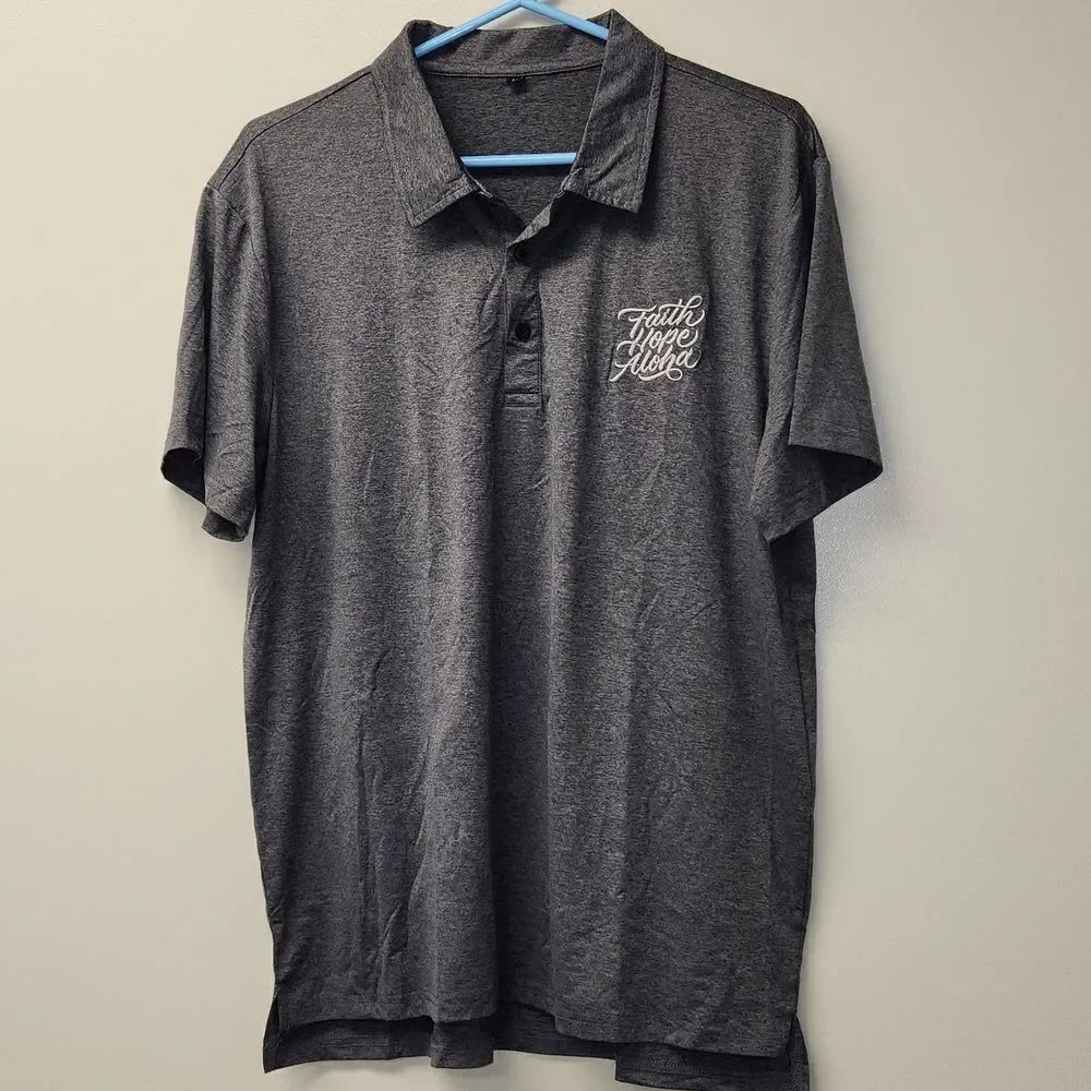 Faith, Hope, Aloha Polo Shirt M